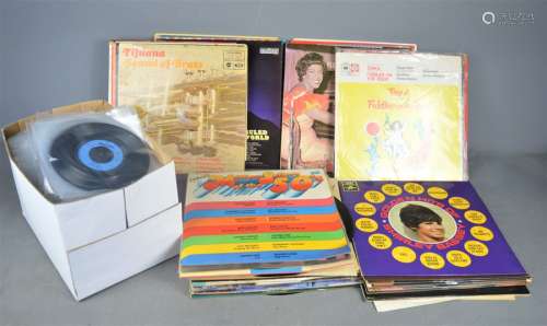 A large quantity of of LPs and single records to include Russ conway , Kaye sisters etc
