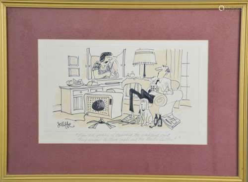 Ray Jelliffe, Cartoon titled 'For 25 years of carving the weekend joint, they ought to have made
