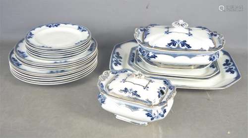 A part dinner service by Milford to include tureens , dinner plates etc