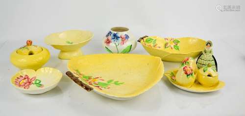 A group of Carlton ware to include Jam Preserve pot, cruet set, dishes and other examples.