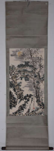 CHINESE PAINTING AND CALLIGRAPHY 'LANDSCAPE'