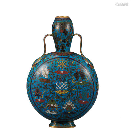 CHINESE CLOISONNE POT, MING DYNASTY