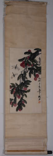 CHINESE PAINTING AND CALLIGRAPHY 'INSECTS AND GRASS'