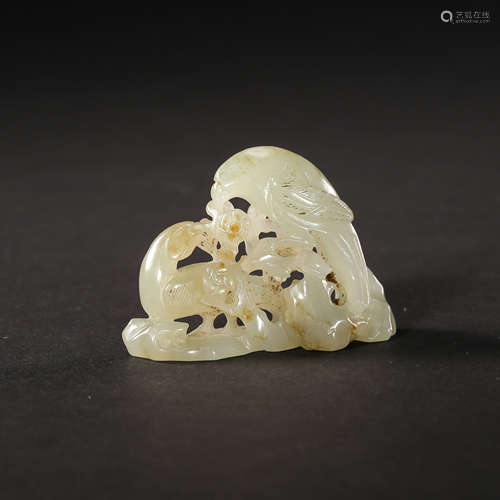 CHINESE HETIAN JADE PENDANT, LIAO AND JIN PERIODS