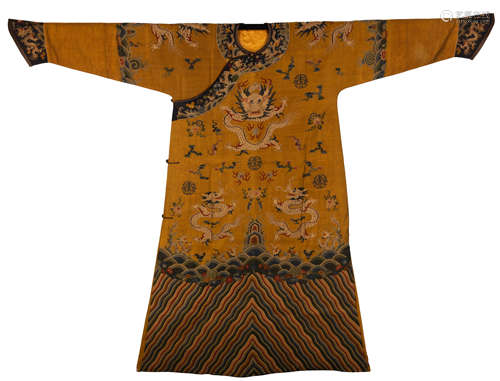 CHINESE KESI DRAGON ROBE, QING DYNASTY