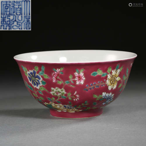 CHINESE 'DAOGUANG' FAMILLE ROSE BOWL,  QING DYNASTY