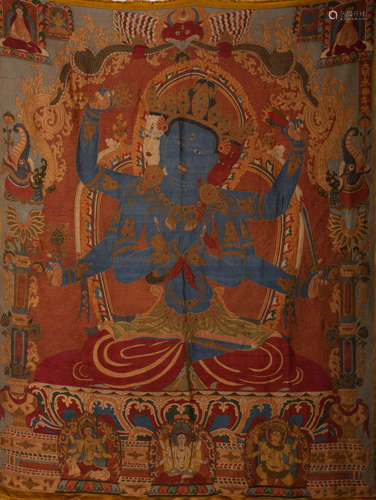 CHINESE KESI THANGKA, QING DYNASTY