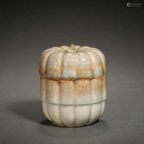 CHINESE HUTIAN WARE MELON BOX, SOUTHERN SONG D.