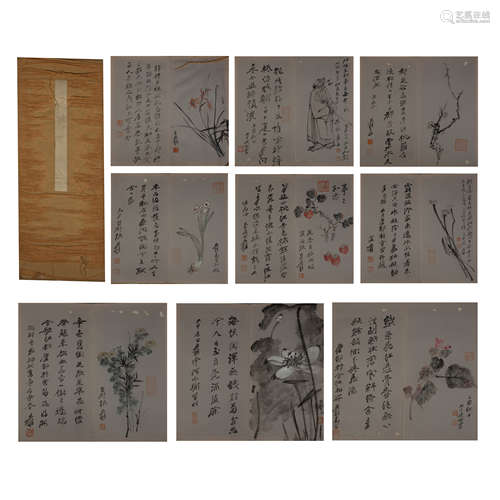 CHINESE CALLIGRAPHY AND PAINTING ALBUM