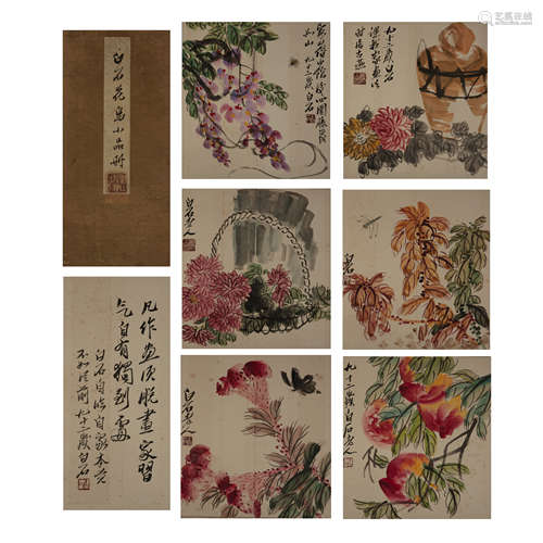 CHINESE CALLIGRAPHY AND PAINTING ALBUM 'QI BAISHI'