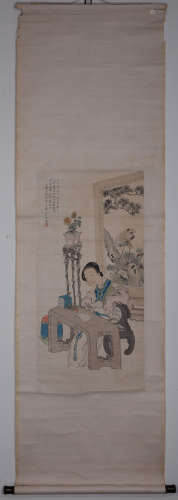 CHINESE PAINTING AND CALLIGRAPHY 'WOMAN'