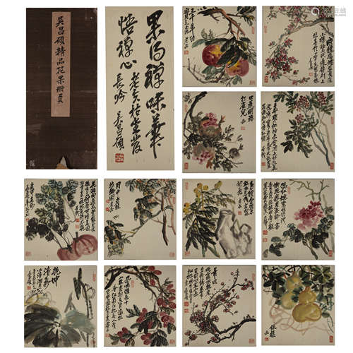 CHINESE CALLIGRAPHY AND PAINTING ALBUM ‘PLANTS'