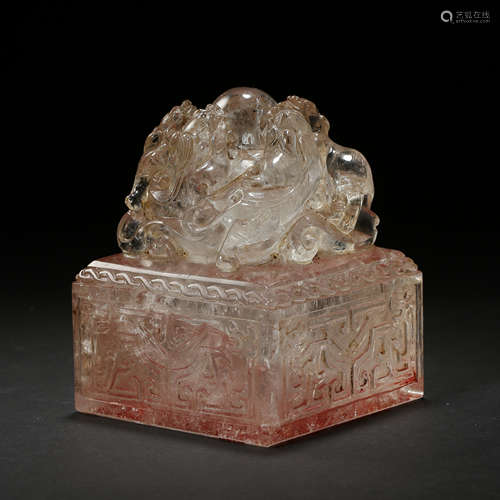 CHINESE QING DYNASTY CRYSTAL SEAL