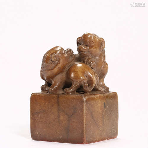 SHOUSHAN STONE SEAL, QING DYNASTY, CHINA