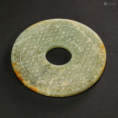 CHINESE HAN DYNASTY HETIAN JADE BI