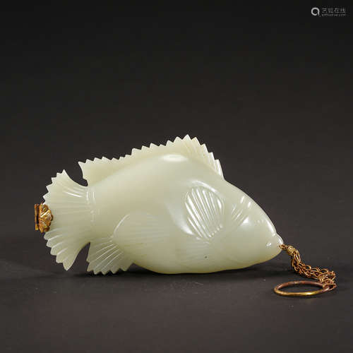 CHINESE HETIAN JADE FISH, LIAO AND JIN PERIODS