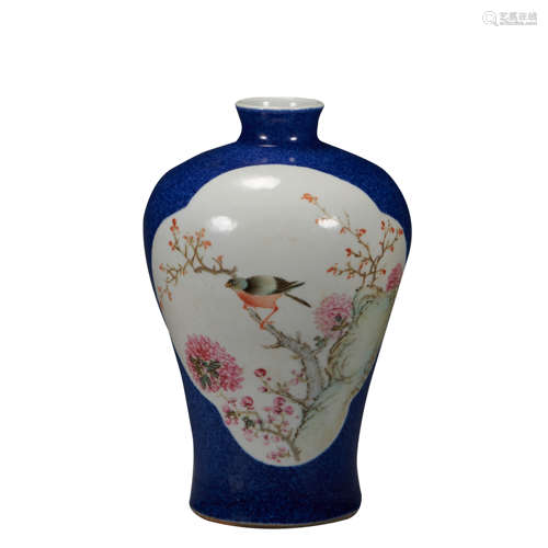 CHINESE QING DYNASTY PLUM BOTTLE, KANGXI PERIOD