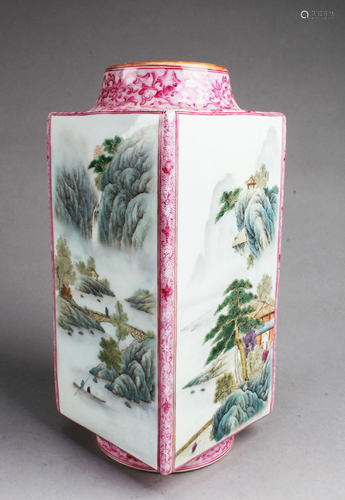 Chinese Famille Rose Porcelain Vase