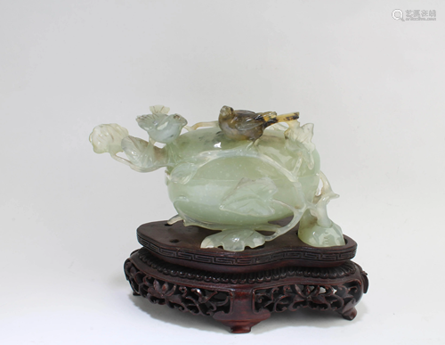 Chinese Carved Jade Container