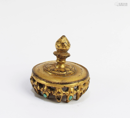 Yuan Dynasty Hat Knob, 13/14th C