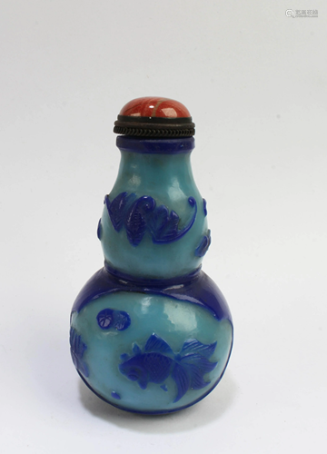 Chinese Peking Glass Snuff Bottle