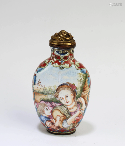 An Enamel Snuff Bottle