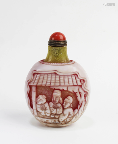 Chinese Peking Glass Snuff Bottle