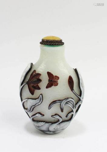 Chinese Peking Glass Snuff Bottle