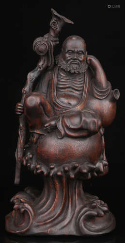 CHENXIANG WOOD CARVED BODHIDHARMA