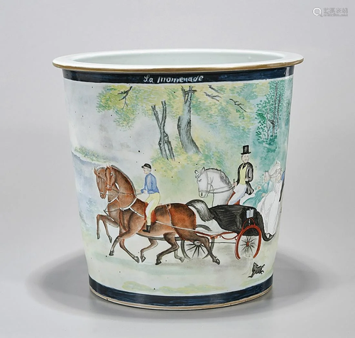 Chinese Painted Porcelain Jardiniere