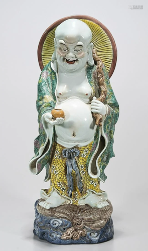 Chinese Enameled Porcelain Budhai