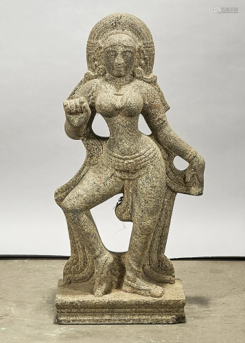 Southeast Asian Carved Stone Hindu Figure