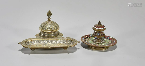 Two Elaborate Inkwells