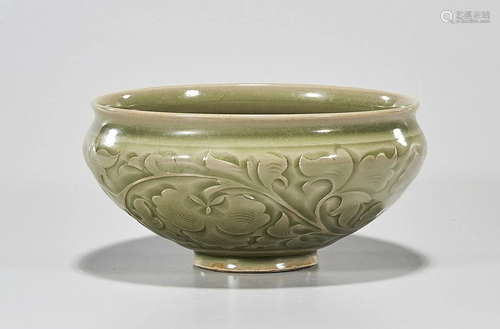 Chinese Celadon Glazed Porcelain Brush Washer