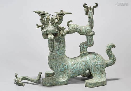 Chinese Archaistic Stone Mythical Creature
