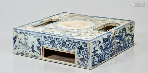 Chinese Blue and White Porcelain Ink Stone