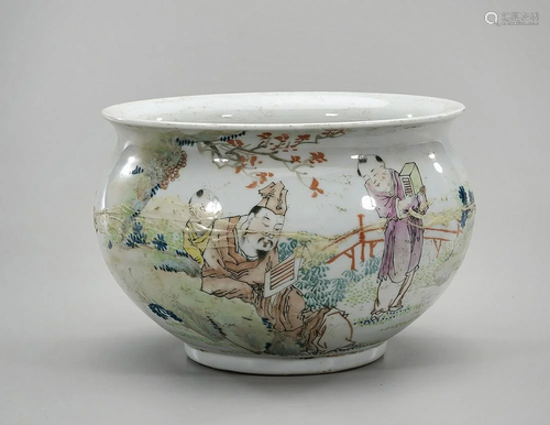 Chinese Glazed Porcelain Basin