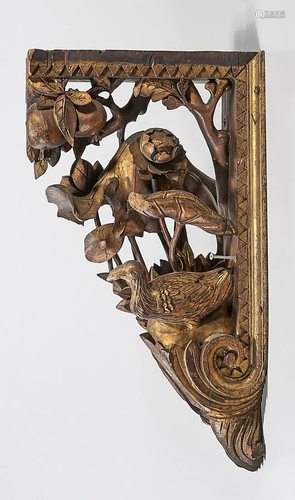 Carved Gilt Wood Corbel