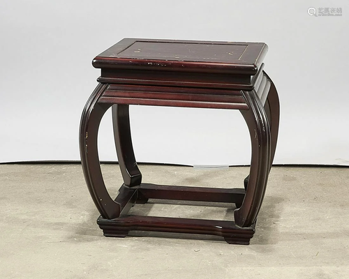 Small Chinese Hard Wood Side Table