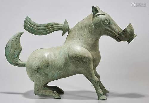 Chinese Archaistic Bronze Horse