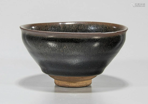 Chinese Black Glazed Ceramic Tea Bowl