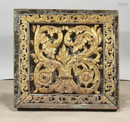 Antique Gilt Wood Carving