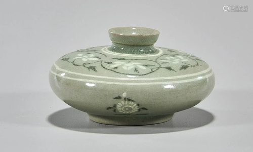 Korean Celadon Glazed Cosmetic Jar