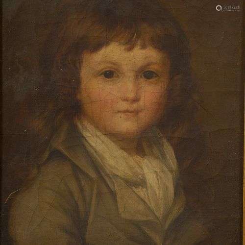 École Franc?aise vers 1840. Portrait de jeune gar…