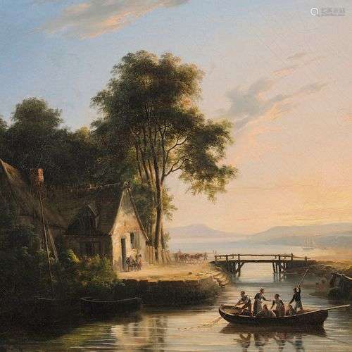 Charles Claude DELAYE (Paris, 1793 1848). Paysage…