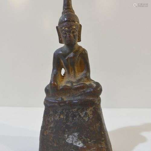 Rare Bouddha en bronze à forte teneur en cuivre as…