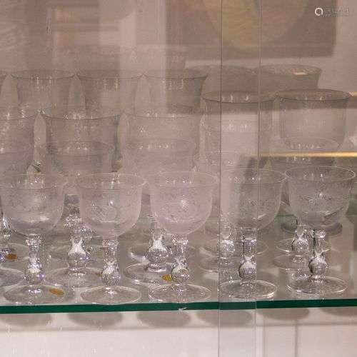 Lot with various glasses
