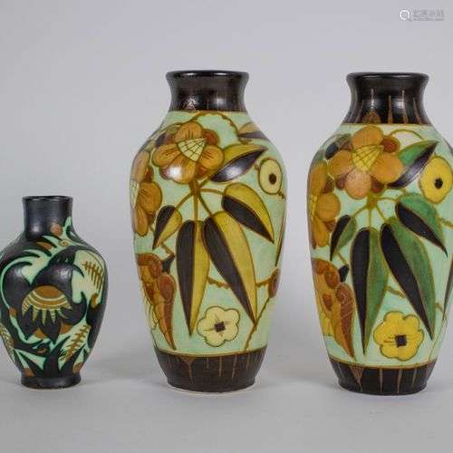 Charles Catteau and Raymond Chevalier vases