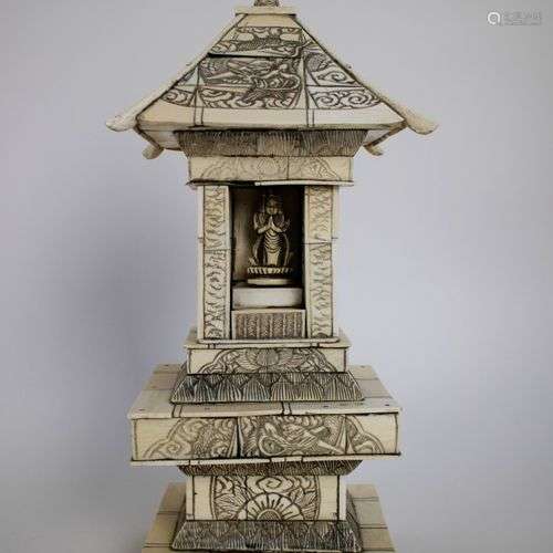 Chinese pagoda Ivory