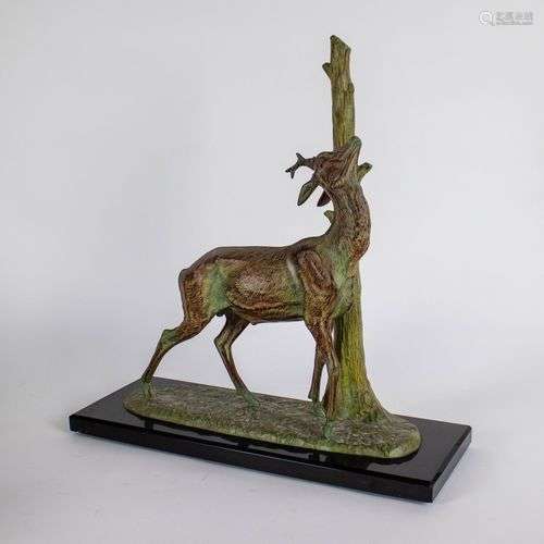 Art Deco statue Deer